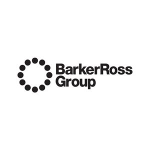 a logo with black text