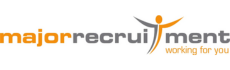 a logo with text on it